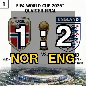 The index Comic image with the caption: Norway 1-2 England: Extra-Time Winner Rewrites Tactical History