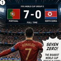 The index Comic image with the caption: Portugal 7-0 North Korea: The Massacre on National Television