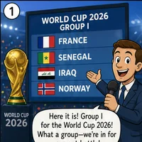 The index Comic image with the caption: Group I Power Analysis: France, Senegal, Iraq, Norway